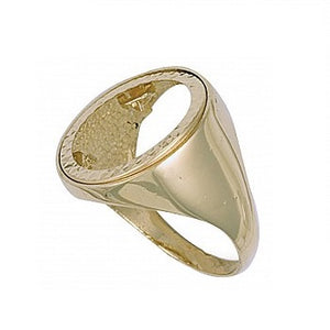 Mens gold soveraign ring any size - Pobjoy Diamonds