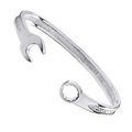 Sterling Silver Mens Spanner Bangle 7mm Gauge - Pobjoy Diamonds