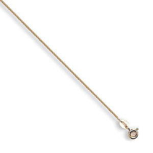 9K Yellow Gold Ladies Spiga Neck Chain - Pobjoy Diamonds