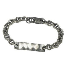 Load image into Gallery viewer, Sterling Silver Distressed Chunky Link &amp; Bar Bracelet - Pobjoy Diamonds