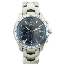 Load image into Gallery viewer, TAG HEUER Link Chronograph Blue Dial Circa 2008- Pobjoy Diamonds