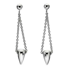 Load image into Gallery viewer, Sterling Silver Urbane Drop Earrings - Pobjoy Diamonds