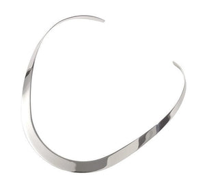 Sterling Silver Ladies Torque Necklace - Pobjoy Diamonds