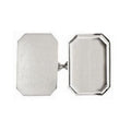 Silver Double Rectangle Cufflinks - Pobjoy Diamonds