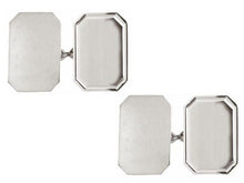 Load image into Gallery viewer, Silver Double Rectangle Cufflinks - Pobjoy Diamonds