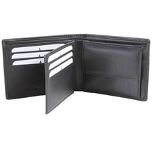 Load image into Gallery viewer, Large Black Leather Wallet - Pobjoy Diamonds