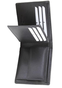 Large Black Leather Wallet - Pobjoy Diamonds