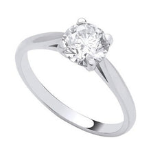 Load image into Gallery viewer, 950 Platinum 1.00 Carat Solitaire Diamond Ring - WGI Certified