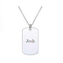 Load image into Gallery viewer, Dog Tag &amp; Neck Chain-Pobjoy Diamonds