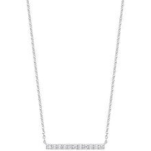 Load image into Gallery viewer, Pobjoy 9k White Gold &amp; Diamond  Bar Necklace