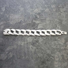 Load image into Gallery viewer, Handmade Sterling Silver Over Wide Curb Bracelet - Pobjoy Diamonds