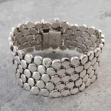 Load image into Gallery viewer, Handmade Chunky Sterling Silver Disc Ladies Bracelet-Pobjoy Diamonds
