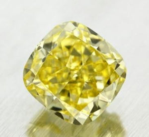 18K Gold Fancy Vivid Yellow Diamond 1.70 Carat Solitaire Ring - VS2 - Pobjoy Diamonds
