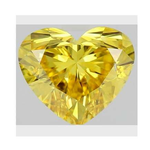 Fancy Intense Yellow Heart Shape Lab Grown Diamond 1.00 Carat - Pobjoy Diamonds