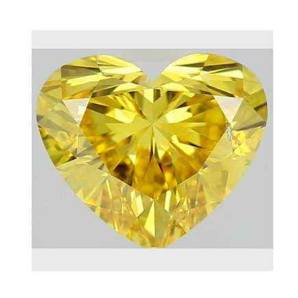 Fancy Intense Yellow Heart Shape Lab Grown Diamond 1.00 Carat - Pobjoy Diamonds