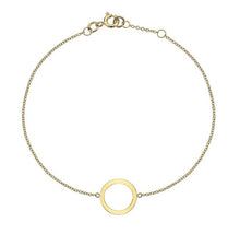 Load image into Gallery viewer, 9K Yellow Gold Single Hoop Ladies Bracelet - Pobjoy Diamonds