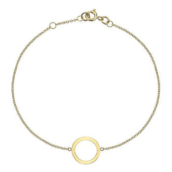 9K Yellow Gold Single Hoop Ladies Bracelet - Pobjoy Diamonds